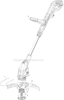 Page A Diagram and Parts List for GH610  Black and Decker Trimmer